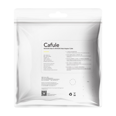 
HDMI 2.0 4K 60 Hz 3D 18 Gbps 1 m kabelis – juodas
