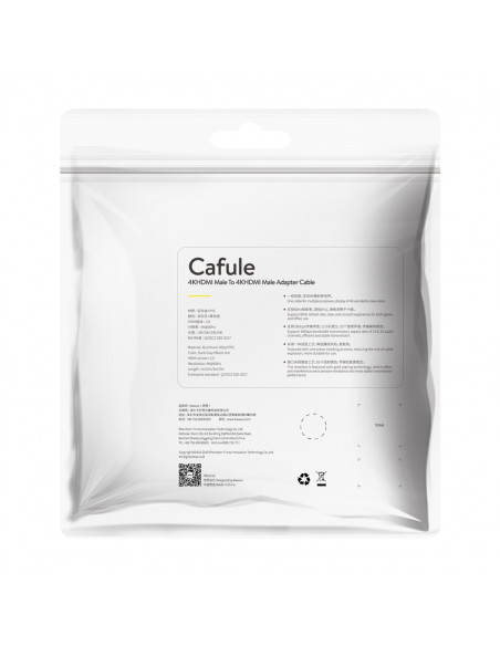 
HDMI 2.0 4K 60 Hz 3D 18 Gbps 1 m kabelis – juodas
