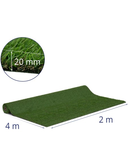 Dirbtinė žolė terasos balkonui minkšta 20 mm 13/10 cm 200 x 400 cm Dirbtinė žolė terasos balkonui minkšta 20 mm 13/10 cm 200 x 400 cm