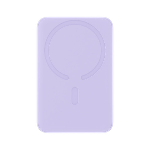 
Magnetinis indukcinis išorinis akumuliatorius 10000mAh 20W + USB-C laidas - violetinis
