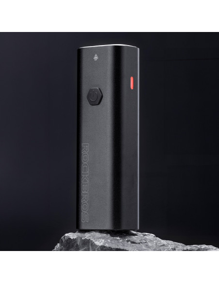 
Priekinis dviračio žibintas su žibintuvėlio funkcija, baltas, 600 lm, IPX6, USB-C - juodas
