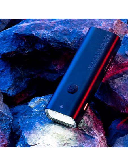 
Priekinis dviračio žibintas su žibintuvėlio funkcija, baltas, 600 lm, IPX6, USB-C - juodas
