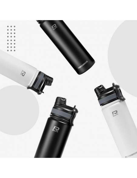 
Dviračio gertuvė, termosas gėrimams, nerūdijančio plieno, 530 ml - juoda
