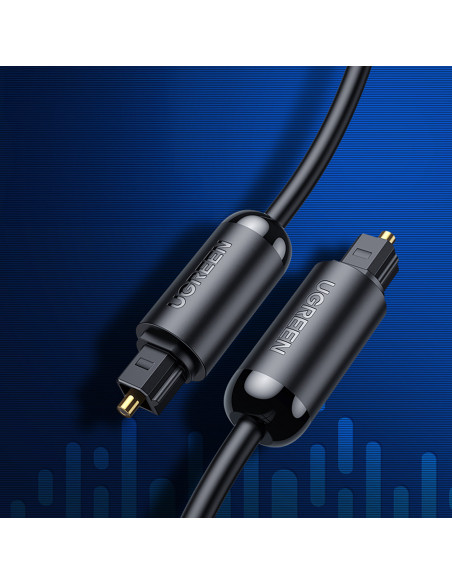 
„Toslink SPDIF“ optinis garso kabelis, 3 m, juodas
