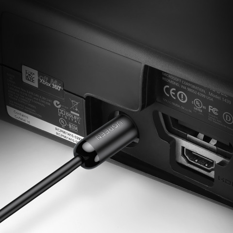 
„Toslink SPDIF“ optinis garso kabelis, 3 m, juodas
