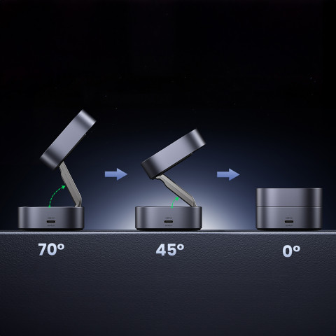 
3 viename „MagSafe Qi“ belaidis telefono ir ausinių įkroviklis su USB-C prievadu – juodas
