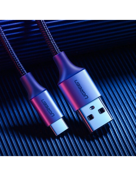
Laidas USB-A - USB-C QC 3.0 3A 1.5m - pilkas
