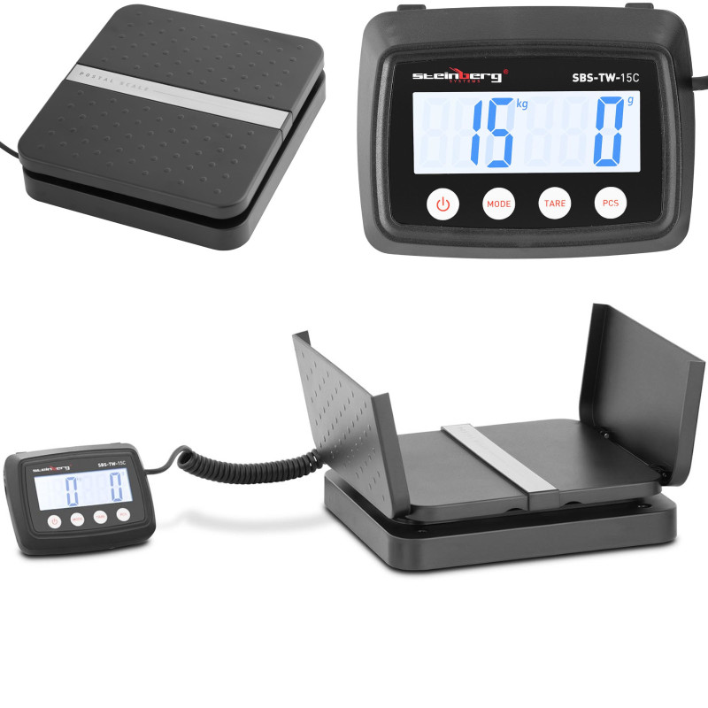 Pašto svarstyklės laiškų siuntiniams LCD 15 kg / 1 g