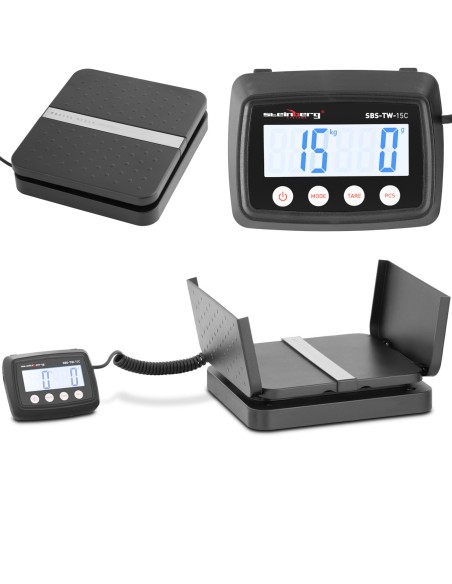 Pašto svarstyklės laiškų siuntiniams LCD 15 kg / 1 g Pašto svarstyklės laiškų siuntiniams LCD 15 kg / 1 g