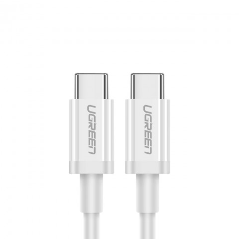 
USB-C - USB-C PD QC AFC 1 m laidas - baltas
