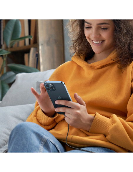 
iPhone Lightning kabelis - USB-C 2.0 MFi 1m - pilkas
