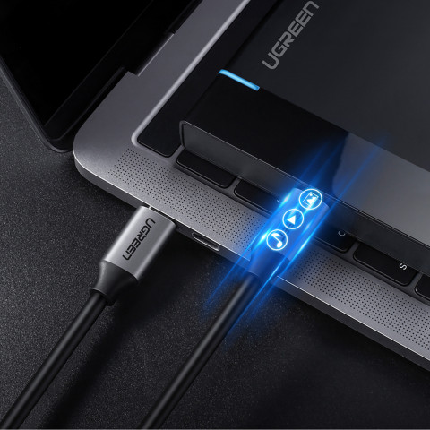 
USB-C 3.1 - USB-C 3.1 1,5 m kabelis - pilkas
