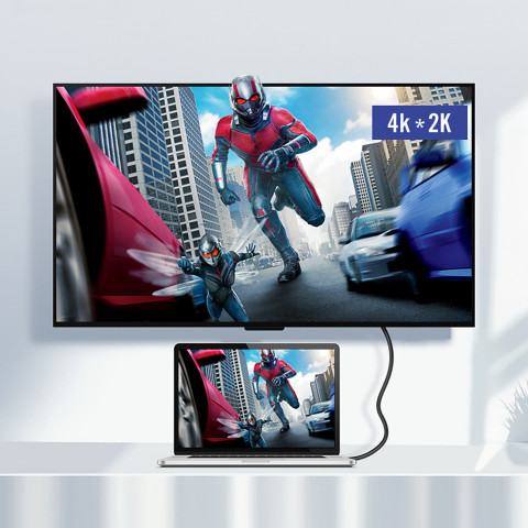 
USB-C 3.1 - USB-C 3.1 1,5 m kabelis - pilkas
