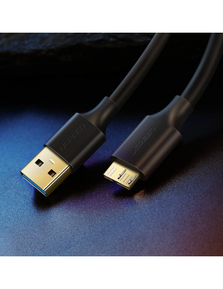 
USB-A 3.0 - micro USB-B 0,5 m kabelis - juodas
