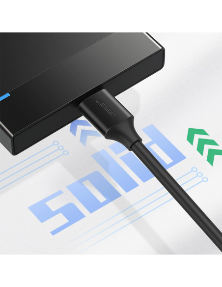 
USB-A 3.0 - micro USB-B 0,5 m kabelis - juodas
