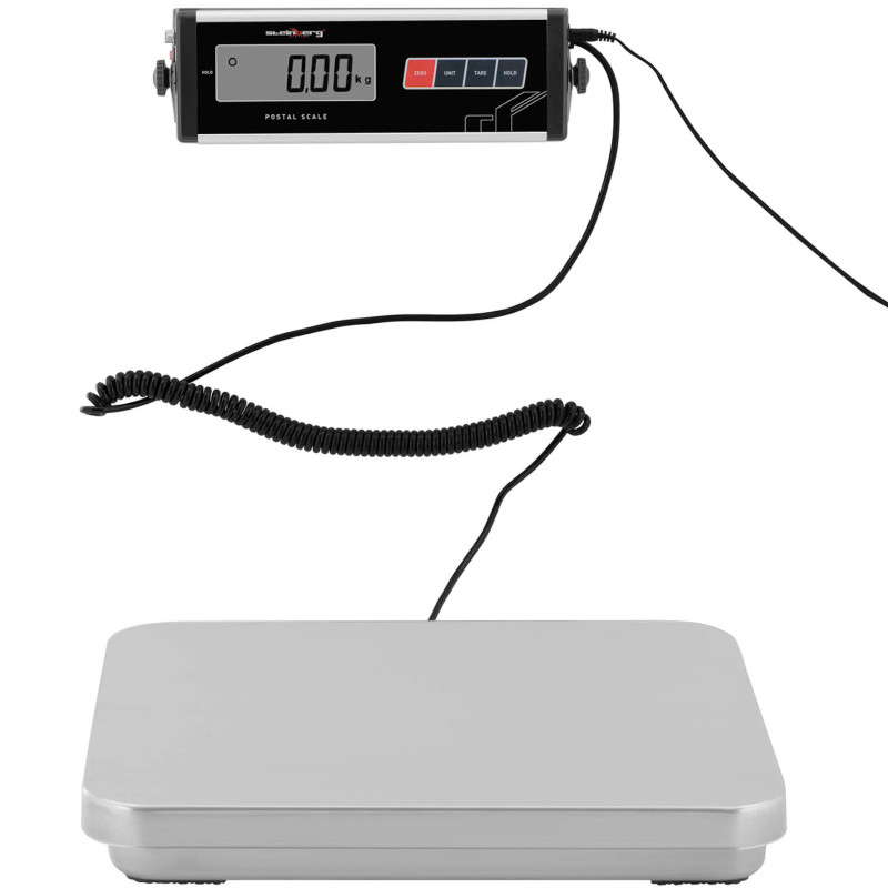 Platforminės pašto svarstyklės laiškų siuntiniams su išoriniu LCD 35,5 x 40,5 150 kg/ 0,05 kg