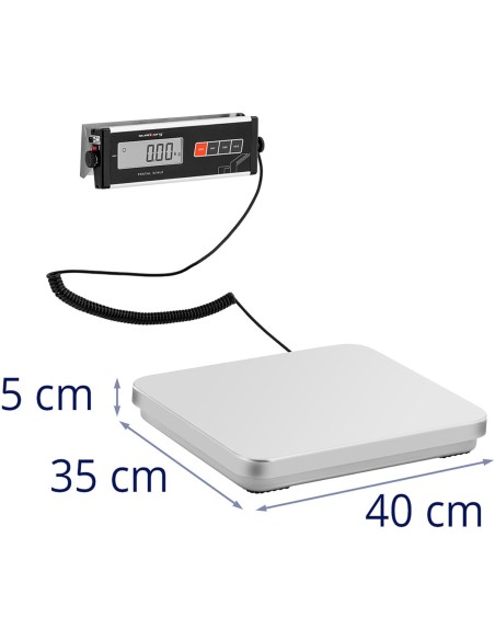 Platforminės pašto svarstyklės laiškų siuntiniams su išoriniu LCD 35,5 x 40,5 150 kg/ 0,05 kg Platforminės pašto svarstyklės laiškų siuntiniams su išoriniu LCD 35,5 x 40,5 150 kg/ 0,05 kg