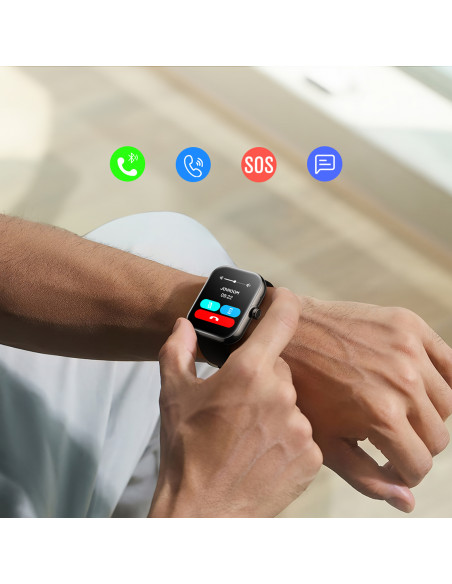 
„Joyroom Fit-Life JR-FT5 Plus“ išmanusis laikrodis su skambučių atsiliepimo funkcija – juodas
