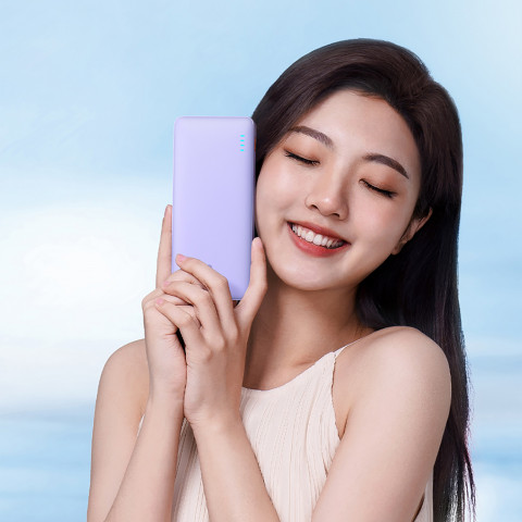 
10000mAh „Airpow“ greitojo įkrovimo 20 W nešiojama baterija – violetinė
