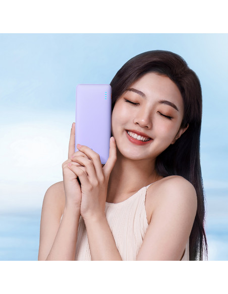 
10000mAh „Airpow“ greitojo įkrovimo 20 W nešiojama baterija – violetinė
