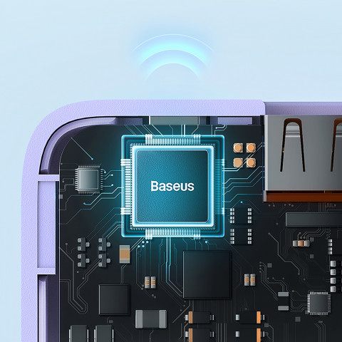 
10000mAh „Airpow“ greitojo įkrovimo 20 W nešiojama baterija – violetinė
