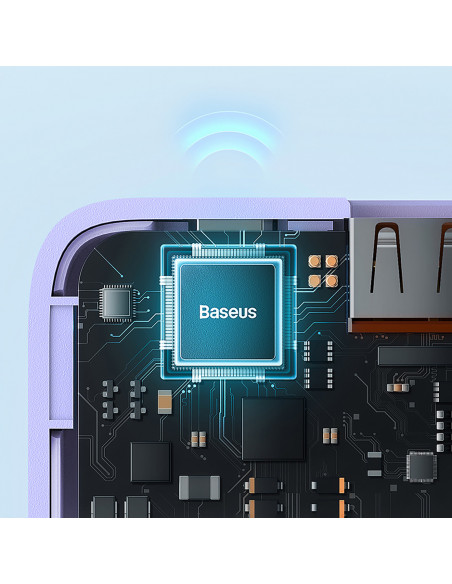 
10000mAh „Airpow“ greitojo įkrovimo 20 W nešiojama baterija – violetinė
