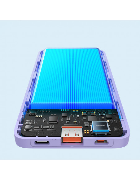 
10000mAh „Airpow“ greitojo įkrovimo 20 W nešiojama baterija – violetinė
