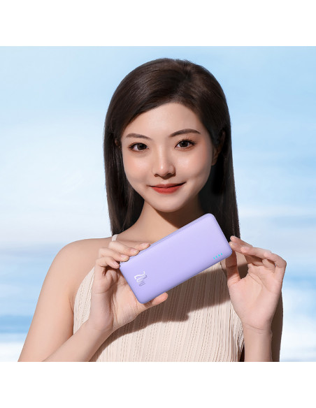 
10000mAh „Airpow“ greitojo įkrovimo 20 W nešiojama baterija – violetinė
