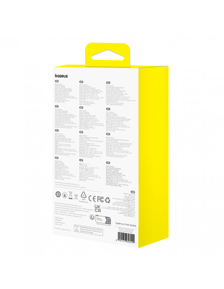 
20000mAh „Airpow 20W“ nešiojama baterija su USB-A - USB-C laidu, 50 cm, juoda
