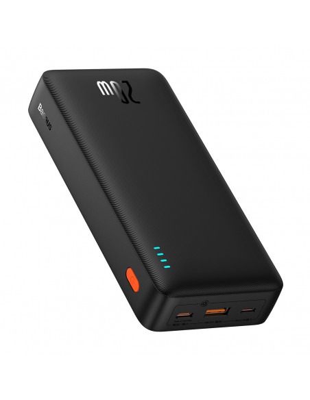 
20000mAh „Airpow 20W“ nešiojama baterija su USB-A - USB-C laidu, 50 cm, juoda
