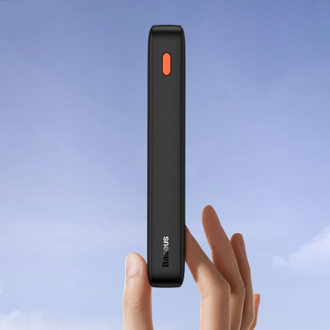 
20000mAh „Airpow 20W“ nešiojama baterija su USB-A - USB-C laidu, 50 cm, juoda
