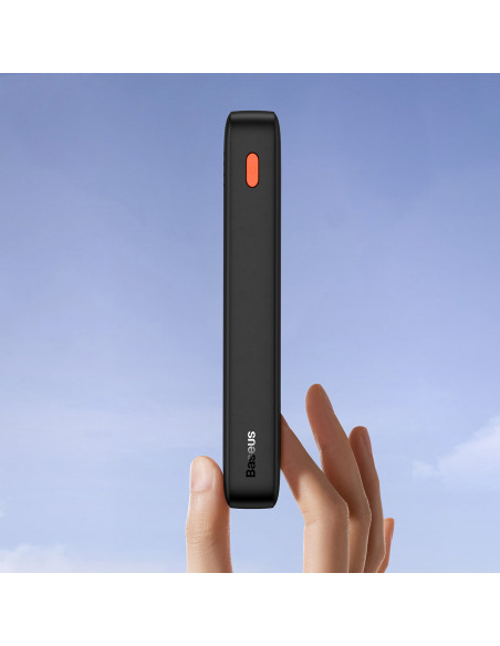 
20000mAh „Airpow 20W“ nešiojama baterija su USB-A - USB-C laidu, 50 cm, juoda
