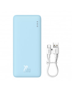 
20000mAh nešiojama baterija „Airpow 20W“ su USB-A - USB-C laidu, 50 cm, mėlyna
