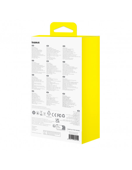 
„Airpow“ greito įkrovimo 20 W 20000 mAh išorinė baterija su 50 cm USB-C laidu – violetinė
