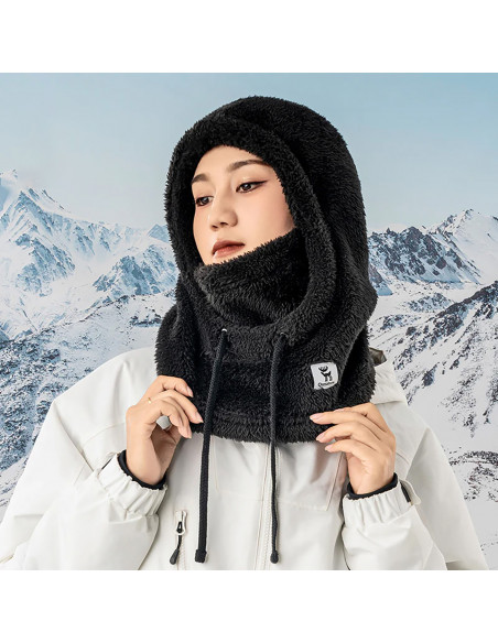 
„Qunature Arctic Velvet“ slidinėjimo balaklava, M dydis, juoda
