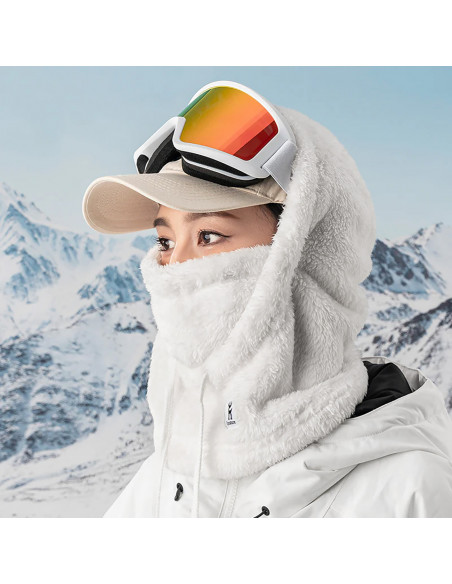 
„Qunature Arctic Velvet“ slidinėjimo balaklava, M dydis, balta
