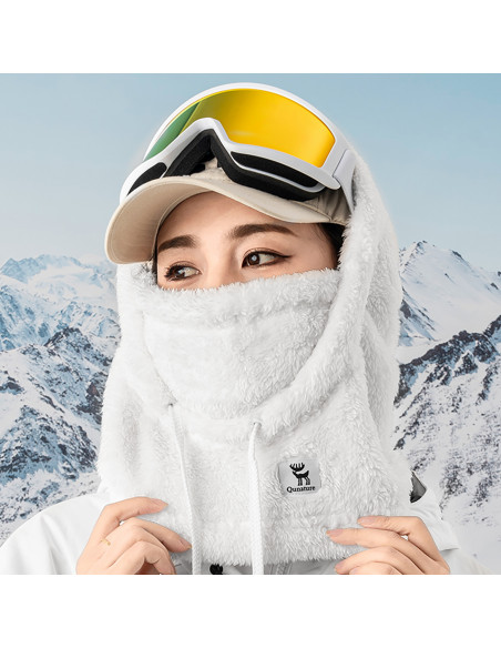 
„Qunature Arctic Velvet“ slidinėjimo balaklava, M dydis, balta
