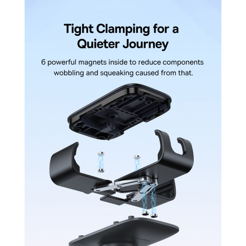 
Metalinis 3 metų amžiaus „Gravity“ automobilio telefono laikiklis oro išleidimo angai – juodas
