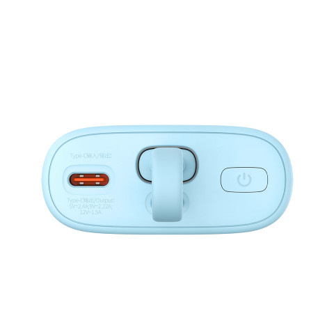 
„Popsicle“ nešiojama baterija 5200mAh 20W su „Lightning“ laidu 60W/ 20V/ 3A/ 30cm - mėlynai oranžinė
