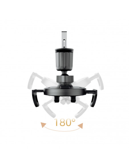 
F2+ išmaniojo telefono laikiklis oro išleidimo angai su spaustuku – juodas
