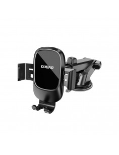 
F5N+ gravitacinis išmaniojo telefono laikiklis su siurbtuku, skirtas priekiniam kabinos stiklui – juodas
