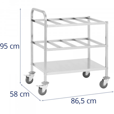 
Padavėjo transportavimo vežimėlis 24 GN 1/ 6 konteineriams iki 450 kg
