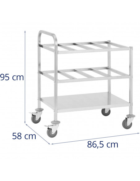 
Padavėjo transportavimo vežimėlis 24 GN 1/ 6 konteineriams iki 450 kg
