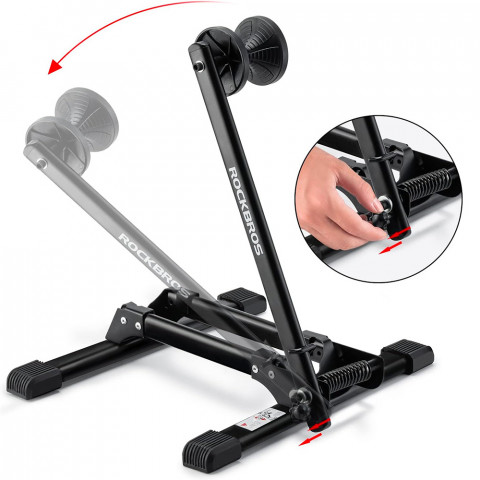 
Stabilus, sulankstomas priekinio rato dviračio stovas - juodas
