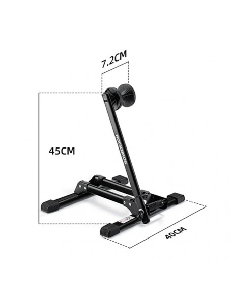
Stabilus, sulankstomas priekinio rato dviračio stovas - juodas
