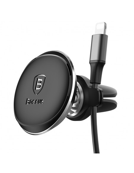 
Magnetinis telefono laikiklis automobiliui, skirtas oro išleidimo angai – juodas
