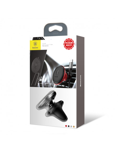 
Magnetinis telefono laikiklis automobiliui, skirtas oro išleidimo angai – juodas
