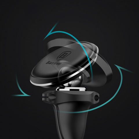 
Magnetinis telefono laikiklis automobiliui, skirtas oro išleidimo angai – juodas
