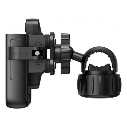 
„GoTrip“ telefono laikiklis dviračiui, paspirtukui, vairo tvirtinimui – juodas
