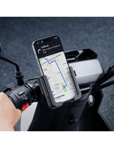
„GoTrip“ telefono laikiklis dviračiui, paspirtukui, vairo tvirtinimui – juodas
